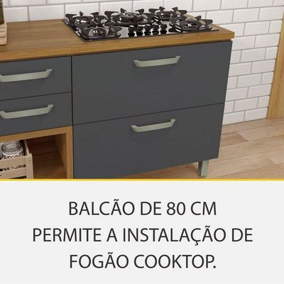 Cozinha 4 Peças 2 Paneleiros Princesa 100% MDF Nesher