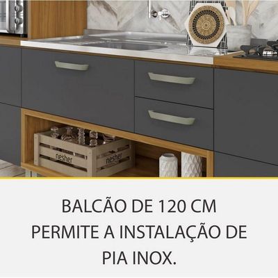 Cozinha 4 Peças 2 Paneleiros Princesa 100% MDF Nesher