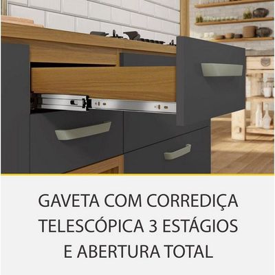 Cozinha 4 Peças 2 Paneleiros Princesa 100% MDF Nesher