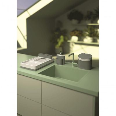 Escorredor Louças 6 Pratos Plástico Verde Amazon E Eco Natural Linha Flora Coza Verde Amazônia Coza