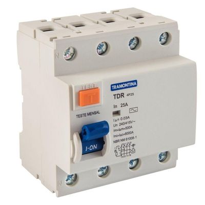 Interruptor Tdr-25 4p 25 A 30 Ma 6 Ka Tramontina Tramontina