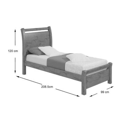Cama Solteiro Reali Branco - Lopas