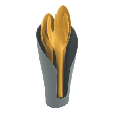 Jogo Para Jardinagem Cocoon Com Peças Plásticas Amarelas Com Contenedor Grafite 4 Peças