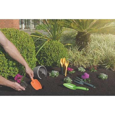 Jogo Para Jardinagem Cocoon Com Peças Plásticas Amarelas Com Contenedor Grafite 4 Peças