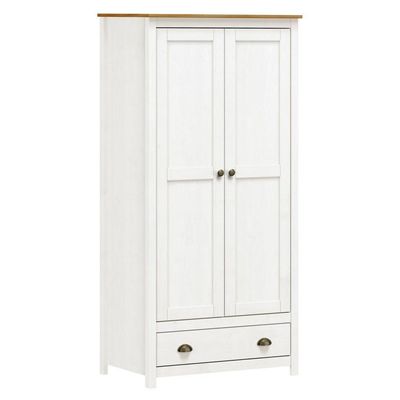 Guarda Roupa Solteiro 2 Portas 1 Gaveta Topazio Finestra Branco/carvalho