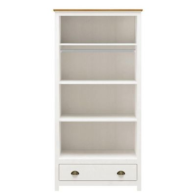 Guarda Roupa Solteiro 2 Portas 1 Gaveta Topazio Finestra Branco/carvalho