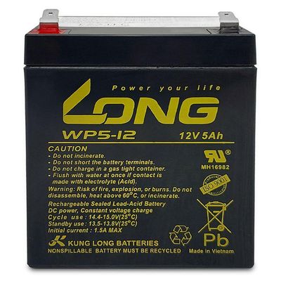 Bateria Selada Para Nobreak Long, 12v 5ah - Wp5-12