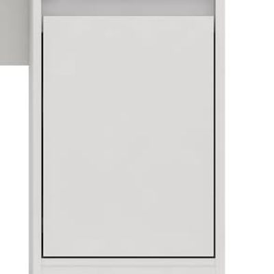 Escrivaninha Demóbile Office Morada com 1 Porta e 1 Gaveta Branco