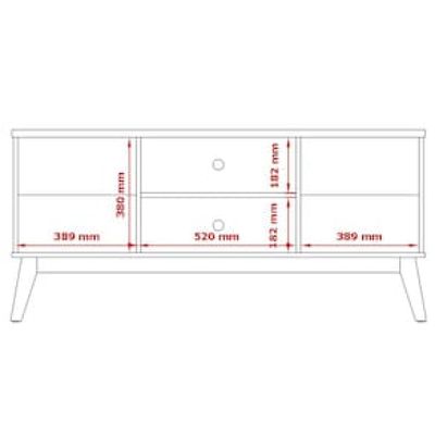 Rack Patrimar Marselha para TV de até 46" Bege