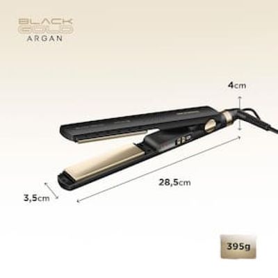 Chapinha | Prancha Mondial P30 230°C com Argan Preta - Bivolt