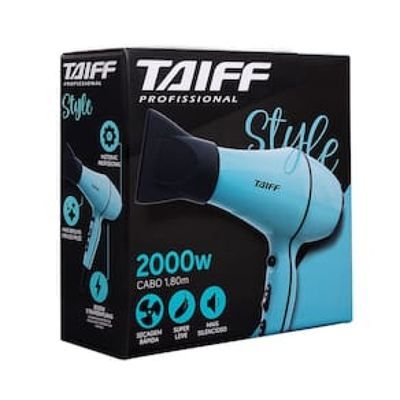 Secador de Cabelos Taiff Style Tiffany Motor AC Profissional 2000W - Azul Azul / 110
