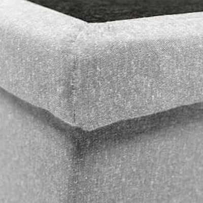 Base Box para Colchão de Casal MGA Lift Cotton com Baú e Pistão à Gás - 39x138x188cm Cinza