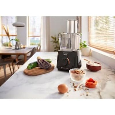 Processador de Alimentos Philips Walita PowerChop RI7300 3 em 1 com 2 Velocidades  600 W Preto / 220