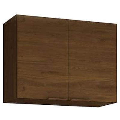 Armário Aéreo Bartira Rubi com 2 Portas e 1 Prateleira - 80cm de largura Marrom