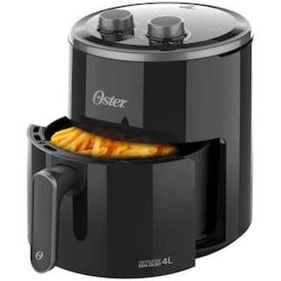 Fritadeira Elétrica Sem Óleo Air Fryer Oster OFRT400 4L  Preta Preto / 110