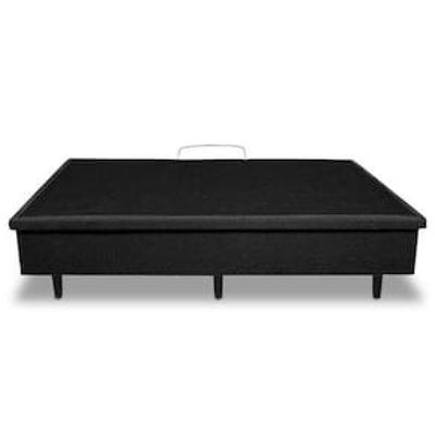 Base Box para Colchão de Casal MGA Lift Cotton com Baú e Pistão à Gás - 39x138x188cm Preto
