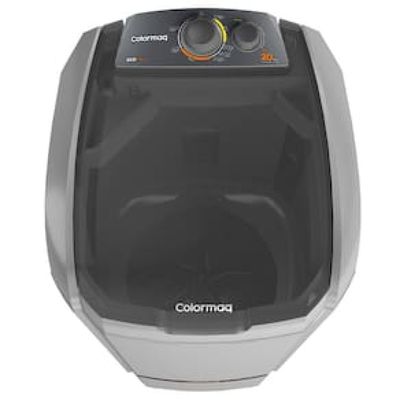 Lavadora de Roupas Semiautomática Colormaq 20kg LCS 20 com 6 Programas de Lavagem e Reúso de Água - Prata Prata / 110