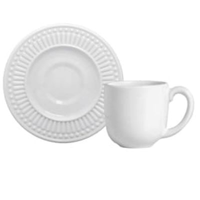 Aparelho de Jantar Porto Brasil Roma Ravenna Branco 61091 - 42 Peças