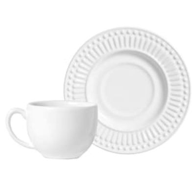 Aparelho de Jantar Porto Brasil Roma Ravenna Branco 61091 - 42 Peças