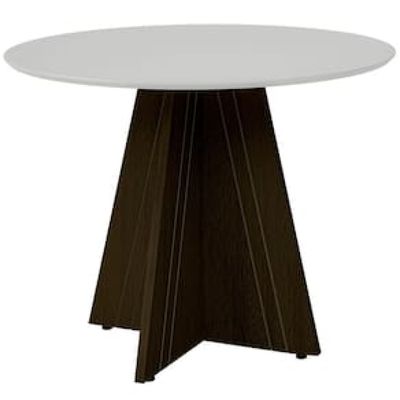 Mesa de Jantar Dobuê Turim com 4 Cadeiras com Revestimento em Tecido Linho Bege