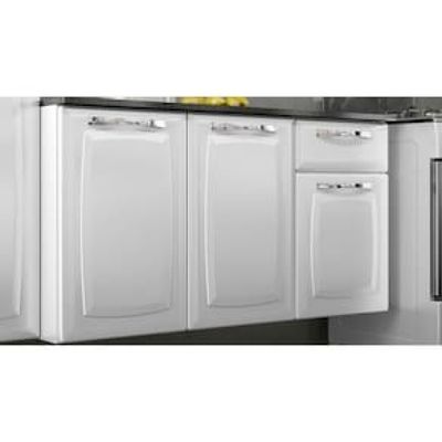 Cozinha Compacta Itatiaia Amanda Plus com 10 Portas, 1 Gaveta e 8 Prateleiras - 245cm de largura Branco