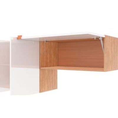 Cozinha Completa Bartira Joy com 11 Portas, 2 Gavetas, 5 Prateleiras e Nicho para Micro-ondas - 244,5cm de largura Branco