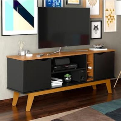 Rack Patrimar Marselha para TV de até 50" Preto