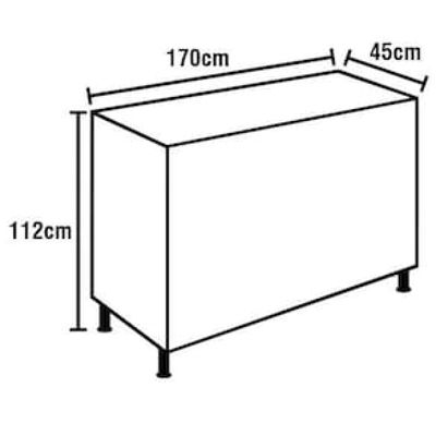 Cômoda Demóbile London com 7 Gavetas e 2 Portas Branco