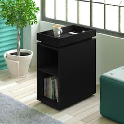 Mesa Lateral Artely Olivia Preto