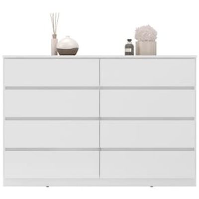 Cômoda Demóbile Sintra com 8 Gavetas Branco