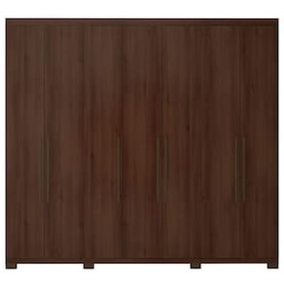 Guarda-Roupa Casal Bartira Diplomata com 255,6cm de Largura, 7 Portas e 6 Gavetas Marrom