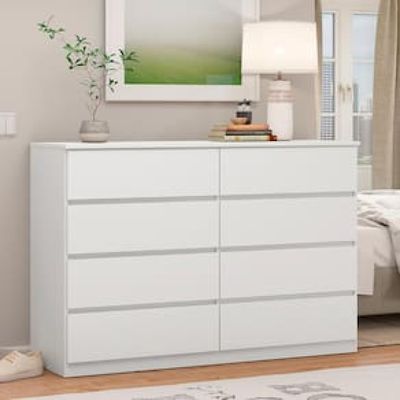 Cômoda Demóbile Sintra com 8 Gavetas Branco
