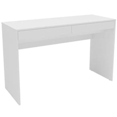 Mesa para Computador ou Escritório Politorno Lindóia com 2 Gavetas Branco