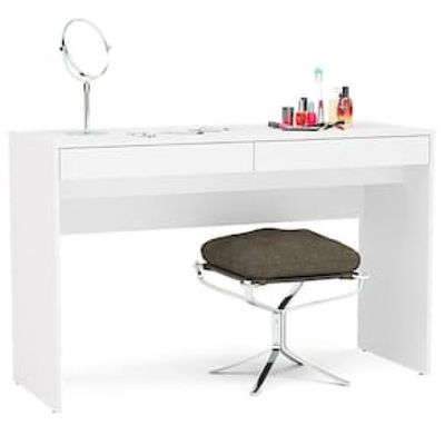 Mesa para Computador ou Escritório Politorno Lindóia com 2 Gavetas Branco