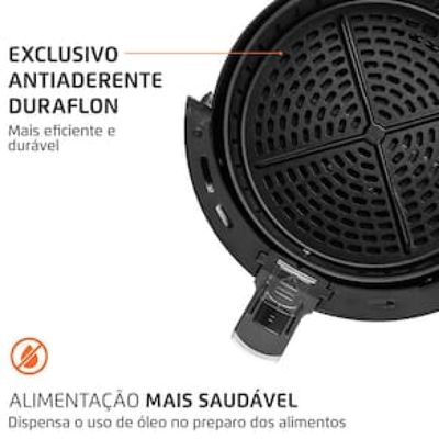 Fritadeira Elétrica Sem Óleo Air Fryer Mondial AF-30 Family Inox IV 3,5l  Preta Preto / 110