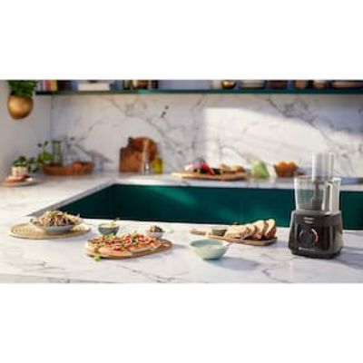 Processador de Alimentos Philips Walita PowerChop RI7300 3 em 1 com 2 Velocidades  600 W Preto / 110