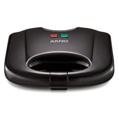 Sanduicheira Arno SACB Compacta com Placas Antiaderente - Preto Preto / 220