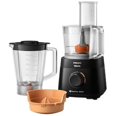 Processador de Alimentos Philips Walita PowerChop RI7300 3 em 1 com 2 Velocidades  600 W Preto / 110