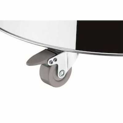 Lixeira Brinox com Pedal Abre e Fecha Decorline em Aço Inox - 110 L