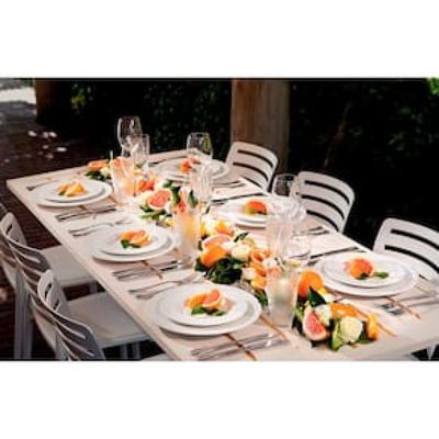 Conjunto com 6 Pratos Fundos Tramontina Maria Augusta em Porcelana 23 cm - Branco