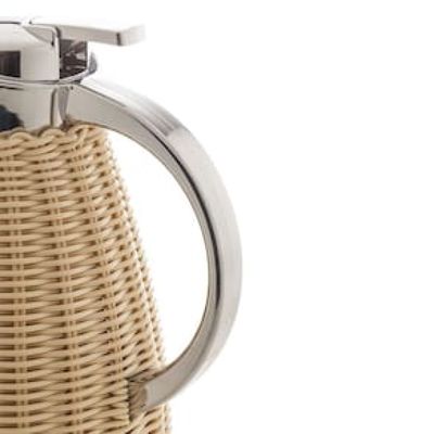 Garrafa Térmica Wolff com Rattan Bege - 1,5L