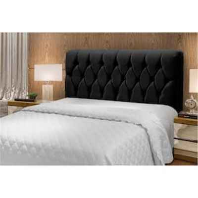 Cabeceira para Cama Casal Dobue Palladium Preto