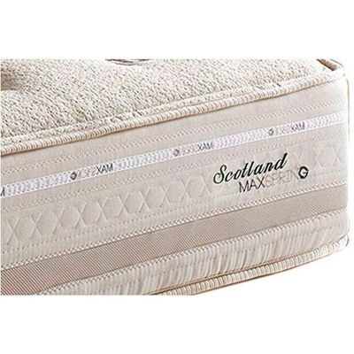 Cama Box Solteiro: Colchão Molas Herval Maxspring Scotland + Base Crc Suede Clean(88X188)