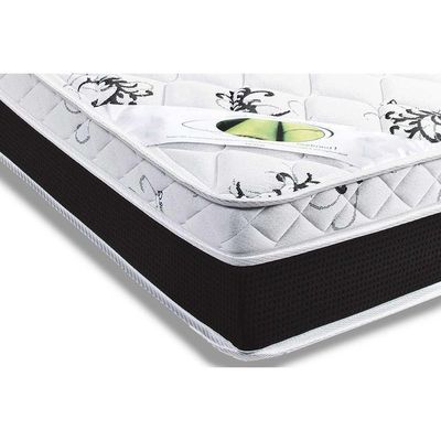 Cama Box Solteiro: Colchão Anatômico Luckspuma D33/Ag65 Aspen Super Firme + Base Black(88X188)