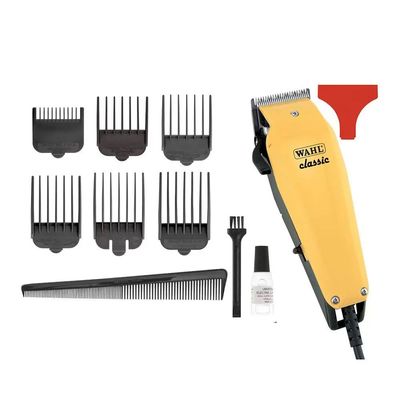 Máquina De Cortar Cabelo Classic com 6 Pentes de Corte Wahl Amarelo / 220V