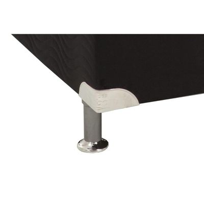 Cama Box Base Universal Solteiro Courano Black (88x188x30) - Luckspuma