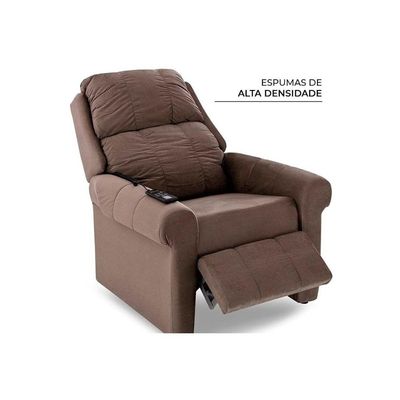 Poltrona Reclinável p/ Sala MH 1216 Two Way c/ Massagem Courano Preto - Herval
