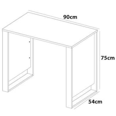 Mesa de Escritório Demóbile Lume em MDP Branco