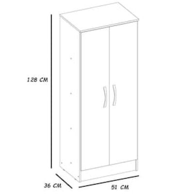 Sapateira Multiuso Demóbile Viena com 2 Portas Branco