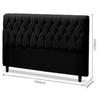 Cabeceira para Cama King Size Dobue Palladium Preto